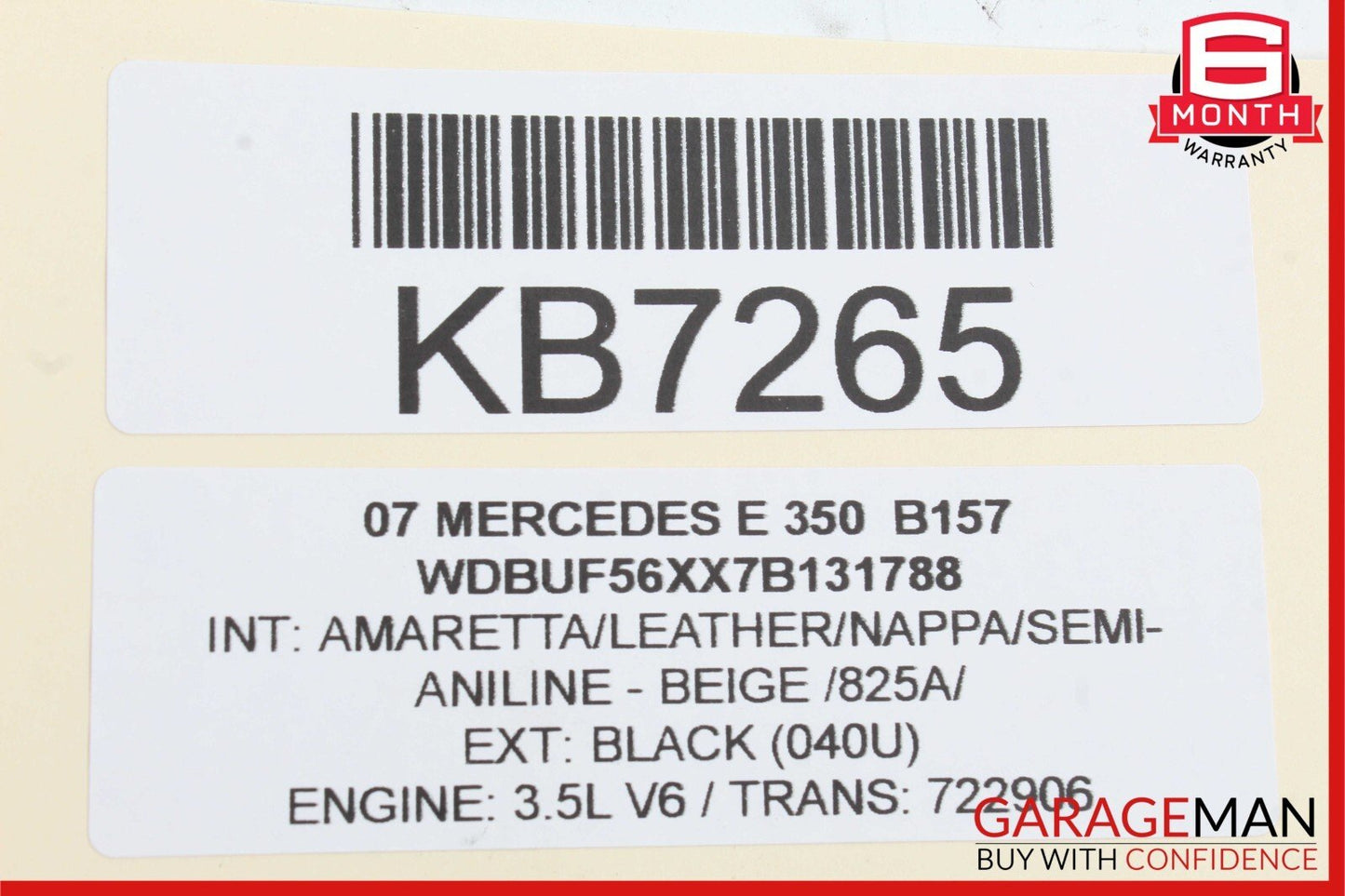 03-09 Mercedes W211 E320 E500 E550 E63 Rear Right Door Lock Latch Actuator OEM