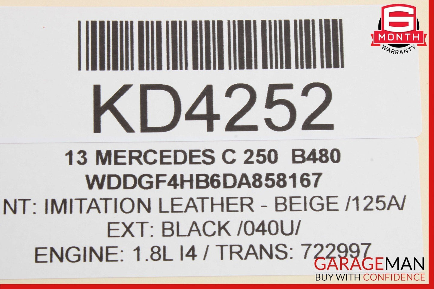 08-17 Mercedes W212 E350 GLK350 C350 C250 Rear Left Door Lock Latch Actuator OEM