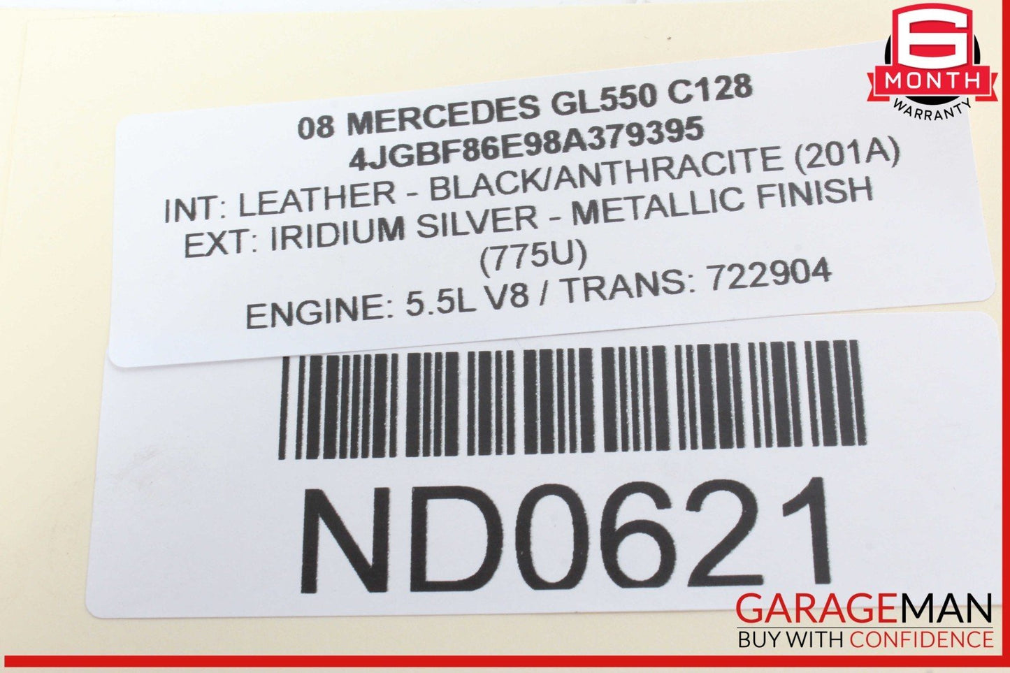06-19 Mercedes X164 GL550 GL450 Rear Glass Windshield Wiper Motor 2518200042