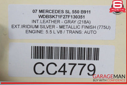03-08 Mercedes R230 SL550 SL500 Front Left Side Wing Fender Panel Cover OEM
