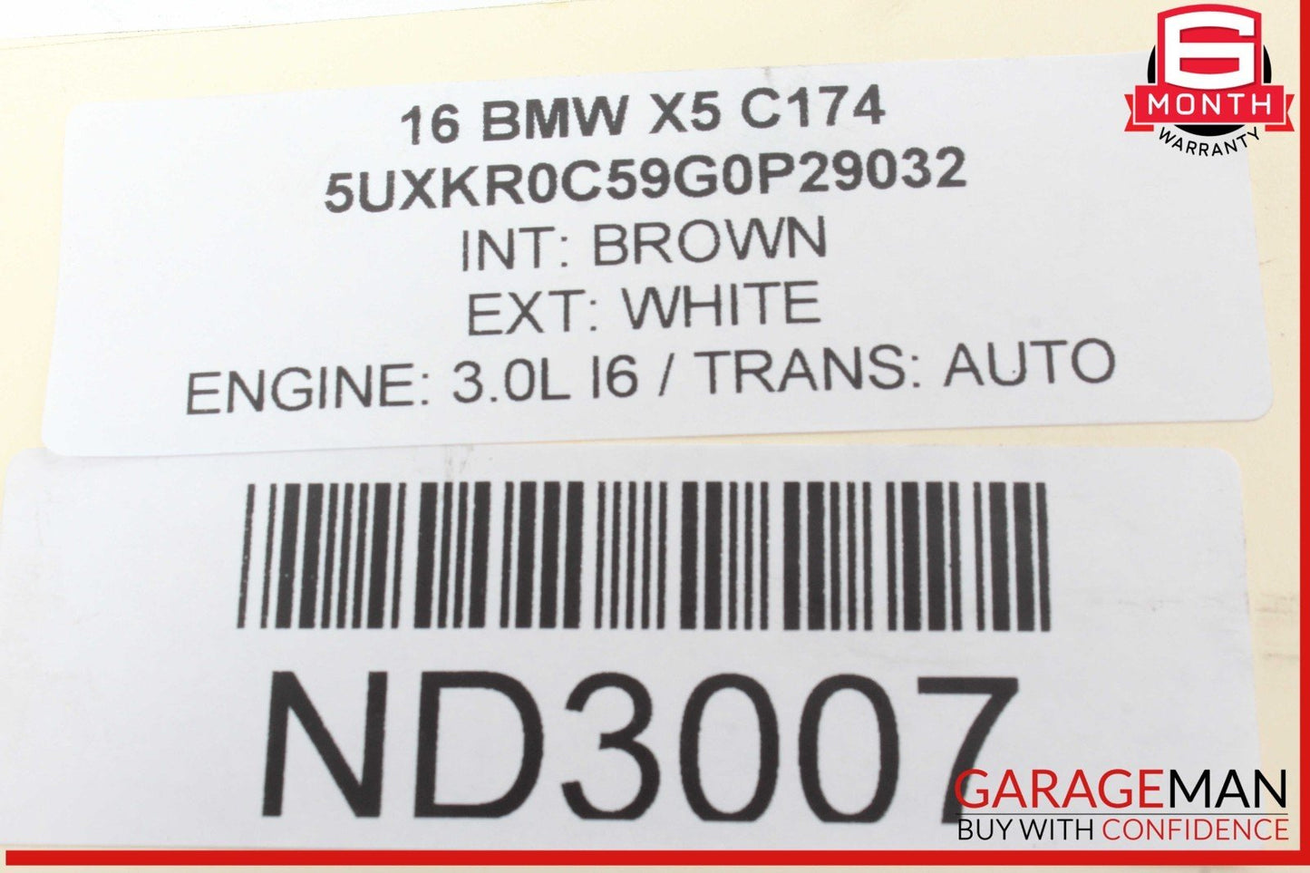 14-18 BMW X5 Engine Motor Starter Denso 7631558 OEM