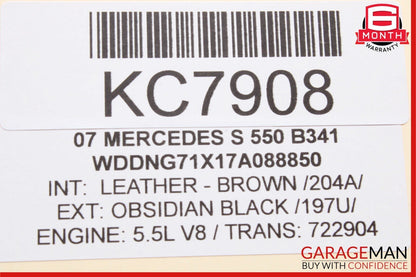 07-13 Mercedes W221 S550 Front Right Side Under Seat Controller Module Unit