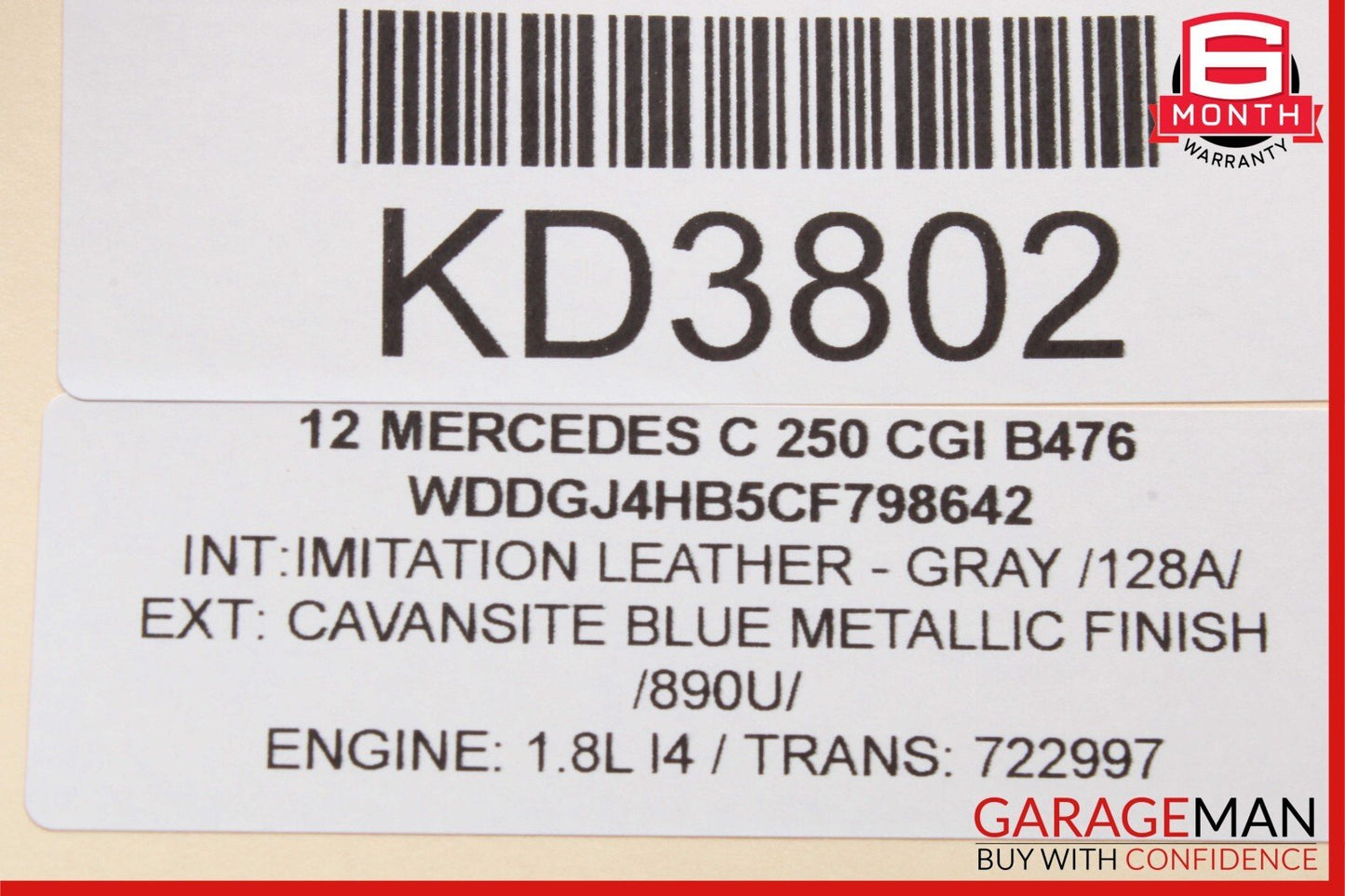 08-16 Mercedes C250 E550 GLK350 Front Left Door Window Regulator Motor Unit OEM