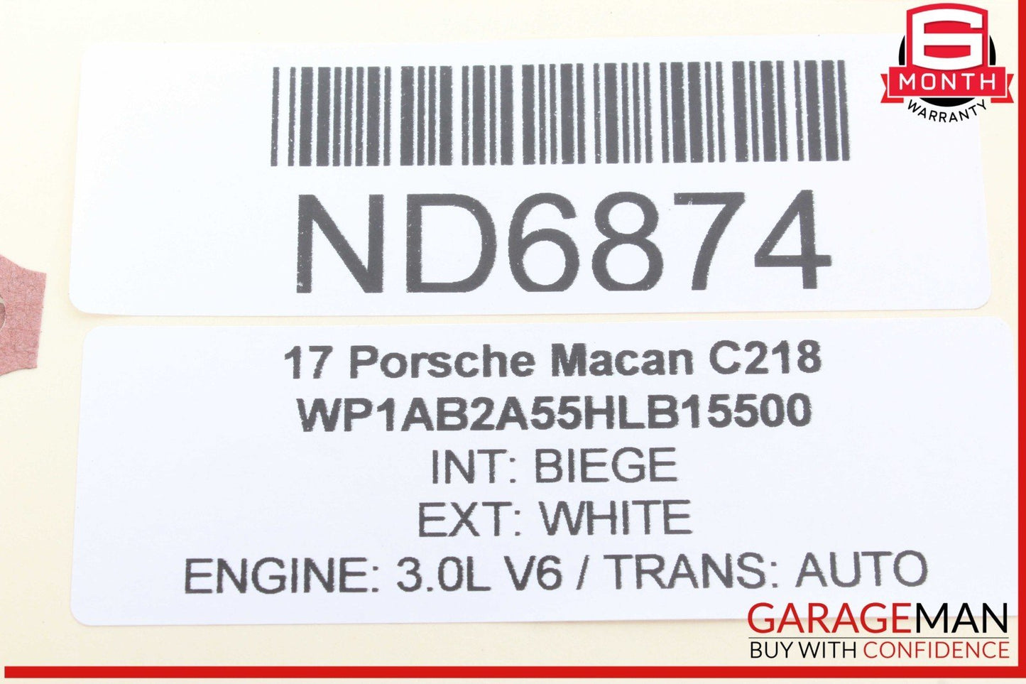 15-24 Porsche Macan 95B Front Left Driver Side Door Window Regulator Motor OEM