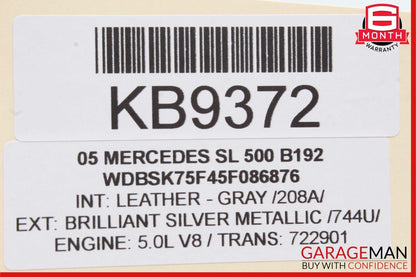 03-12 Mercedes R230 SL500 SL550 SL55 AMG Headlight Control Switch Controller