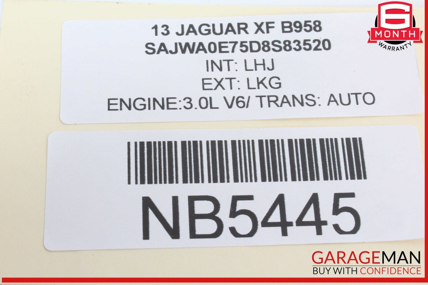 09-15 Jaguar XF XFR X250 Rear Right Passenger Side Window Regulator Motor OEM
