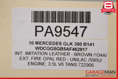 10-12 Mercedes X204 GLK350 Baggage Luggage Roof Rack Rail Crossbar Set of 2