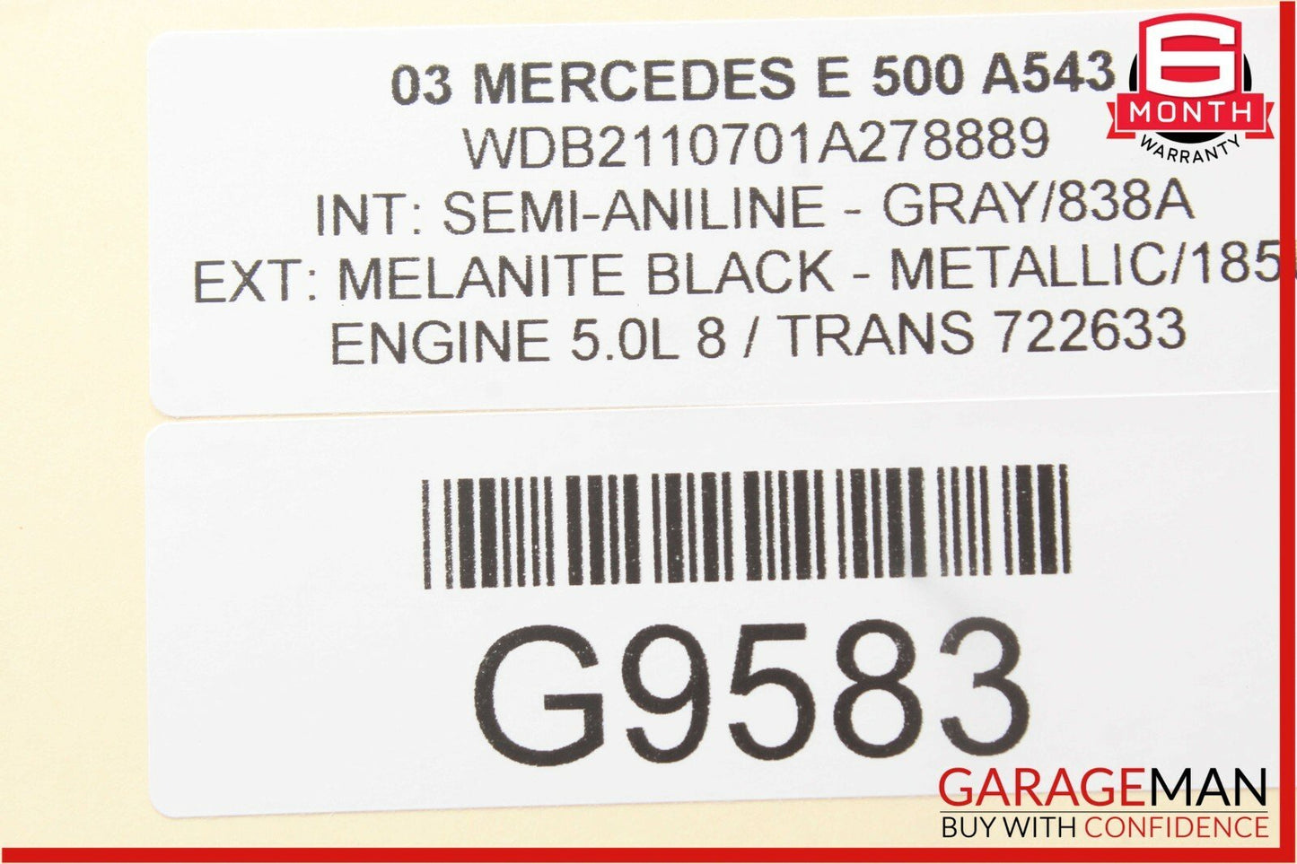 03-06 Mercedes W211 E500 E55 AMG Rear Right Side Door Controller Module Unit OEM