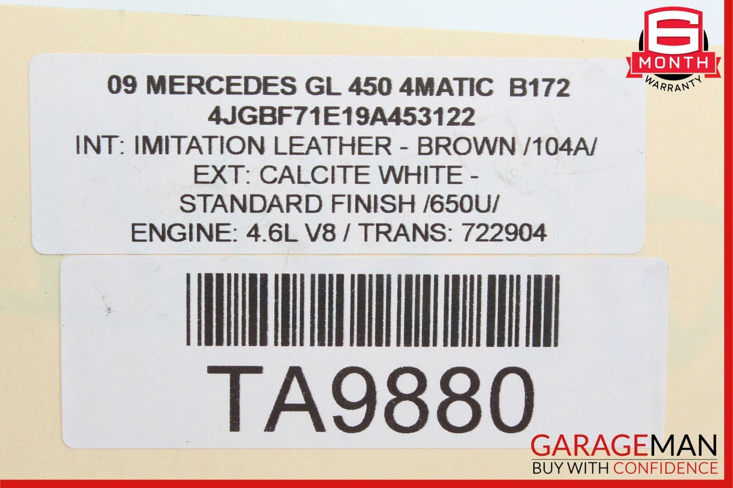 06-13 Mercedes R500 ML550 GL450 Front Right Side Suspension Lower Control Arm