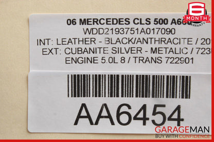 03-11 Mercedes W219 CLS500 E500 Center Pocket Ashtray Ash Tray Dark Wood OEM