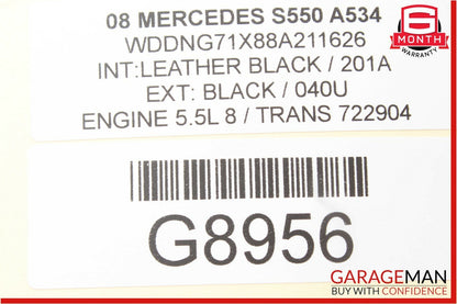 07-09 Mercedes W221 S550 Front Right / Left Under Seat Compartment Trim Black