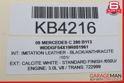 08-14 Mercedes W204 C300 Front Left Side Door Panel Tweeter Speaker Cover OEM