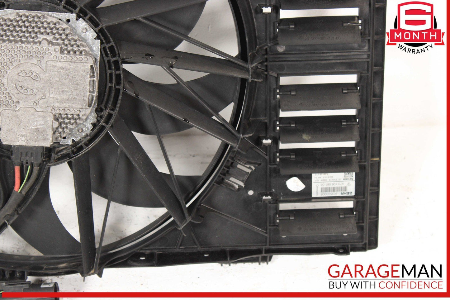10-16 Porsche Panamera 970 Radiator Engine Electric Cooling Fan Shroud Assy OEM
