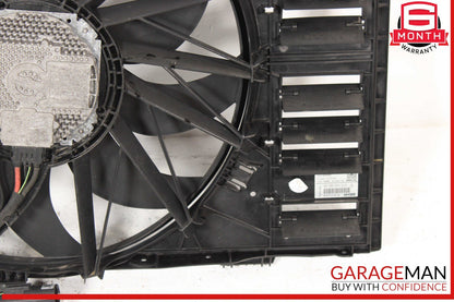 10-16 Porsche Panamera 970 Radiator Engine Electric Cooling Fan Shroud Assy OEM