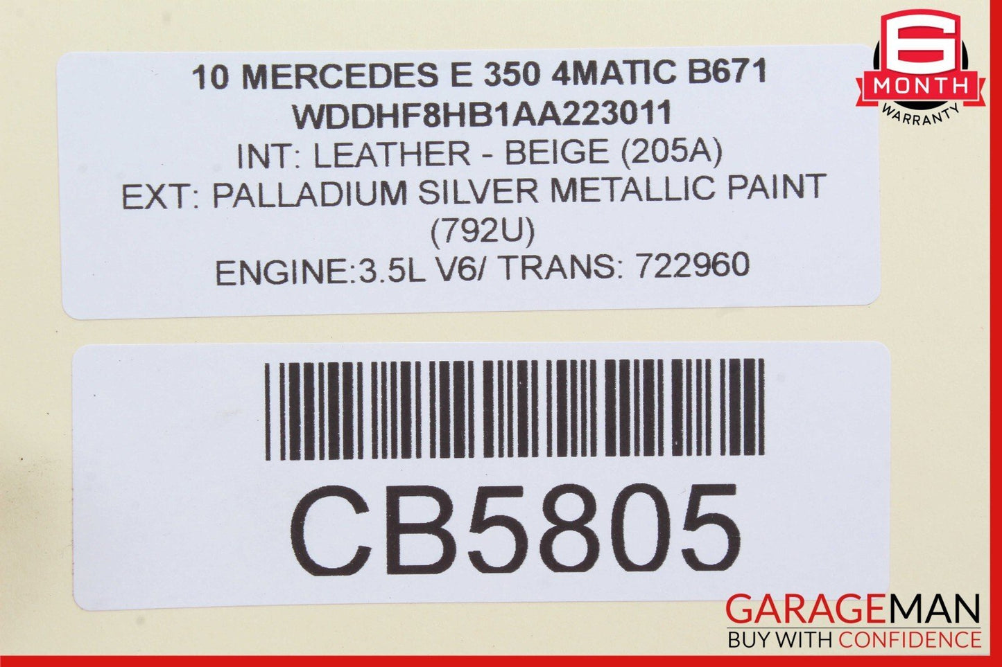 08-18 Mercedes W212 E350 C250 Rear Right / Left Suspension Upper Control Arm