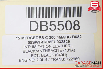 15-16 Mercedes W205 C300 C350e C400 Rear Right Side Interior Door Panel Assy