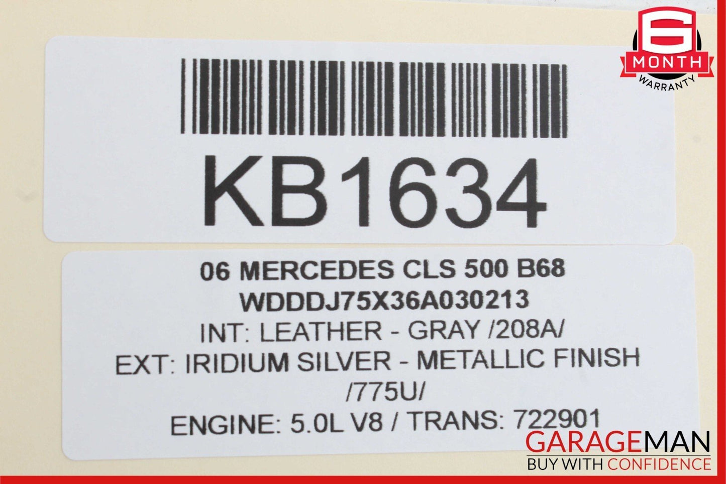 06-11 Mercedes W219 CLS500 Rear Right Door Lock Latch Actuator Keyless Go OEM