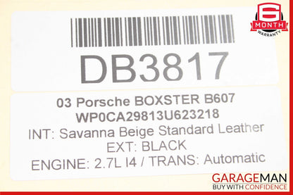 97-04 Porsche Boxster 986 Carrera 996 911 Front Right Exterior Door Shell Black