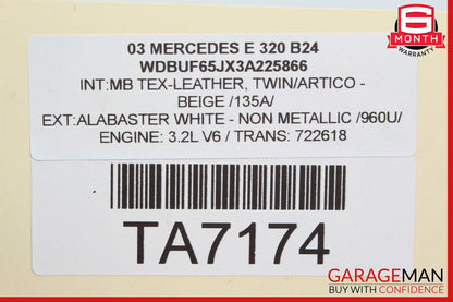 03-11 Mercedes W211 E320 CLS550 Front Right Passenger Side Upper Control Arm OEM