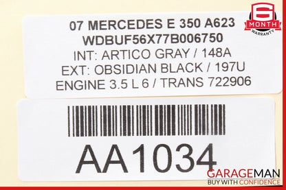 03-09 Mercedes W211 E320 E350 Front Right / Left Side Top Upper Seat Cushion
