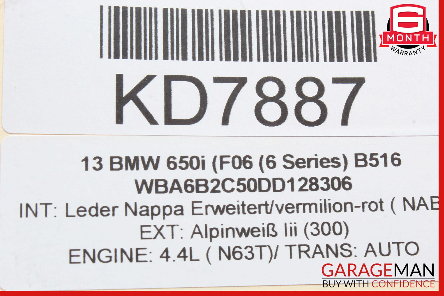 13-19 BMW 650i F06 Rear View Camera Control Module Unit OEM
