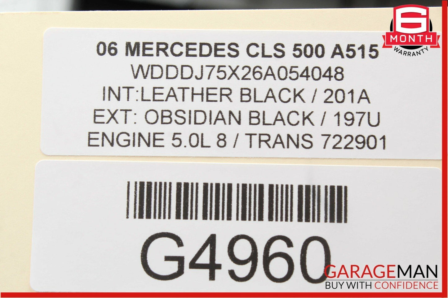 06-11 Mercedes W219 CLS350 CLS500 Front Right Side Exterior Door Handle Black