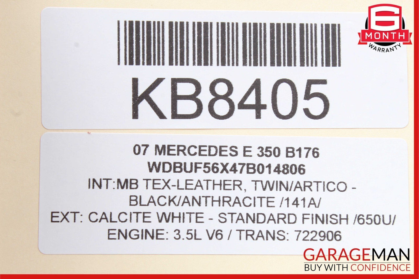 07-09 Mercedes W211 E350 CLS500 Front Left Seatbelt Seat Belt Retractor OEM