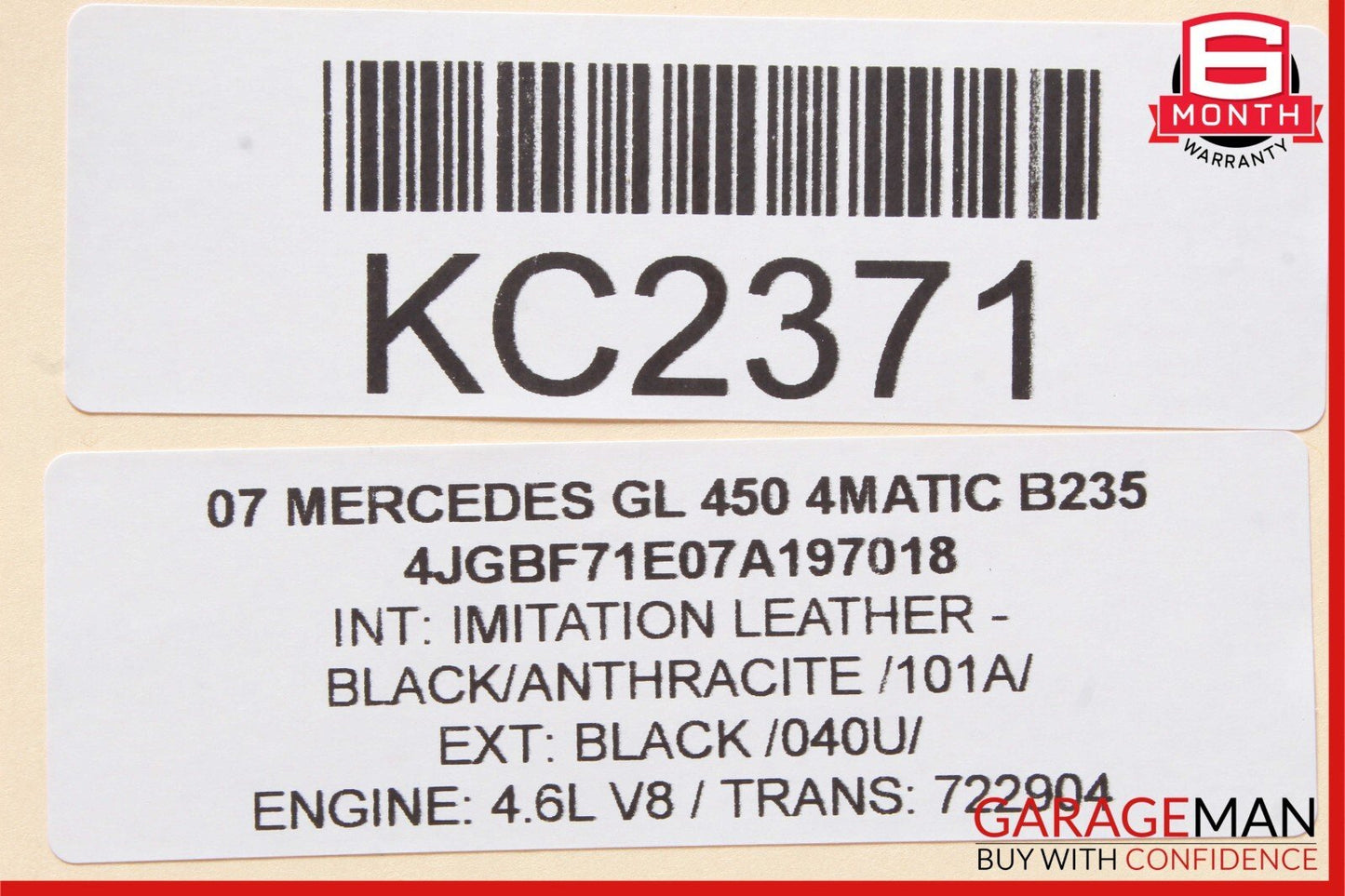 06-12 Mercedes W251 R350 GL450 ML450 Rear Windshield Glass Wiper Motor OEM