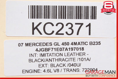 06-12 Mercedes W251 R350 GL450 ML450 Rear Windshield Glass Wiper Motor OEM