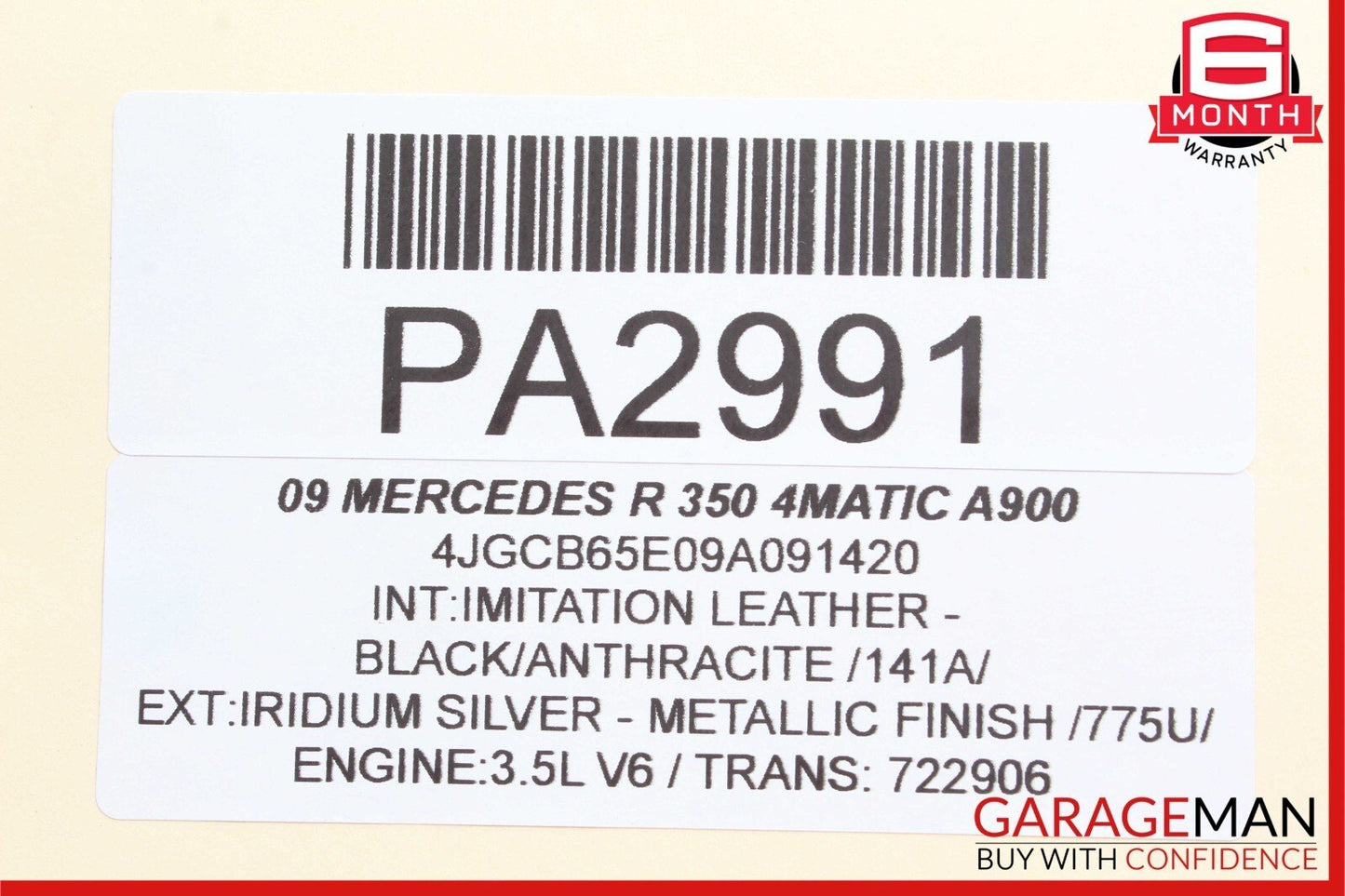 06-11 Mercedes W251 R350 Rear Right Door Sound Audio Speaker Speakers OEM