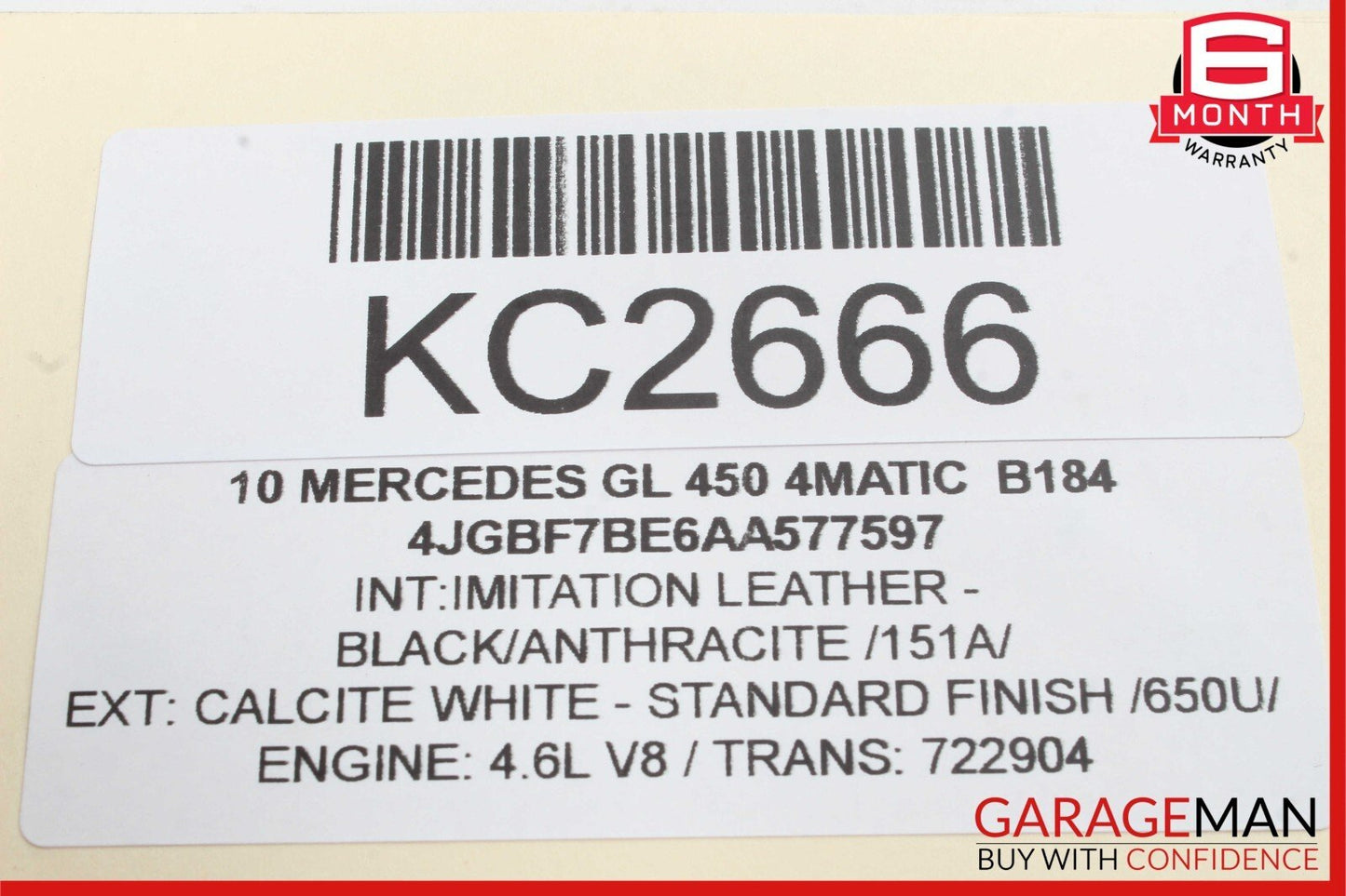 10-12 Mercedes X204 GLK450 4MATIC RWD Right Power Steering Rack Control Arm Rod