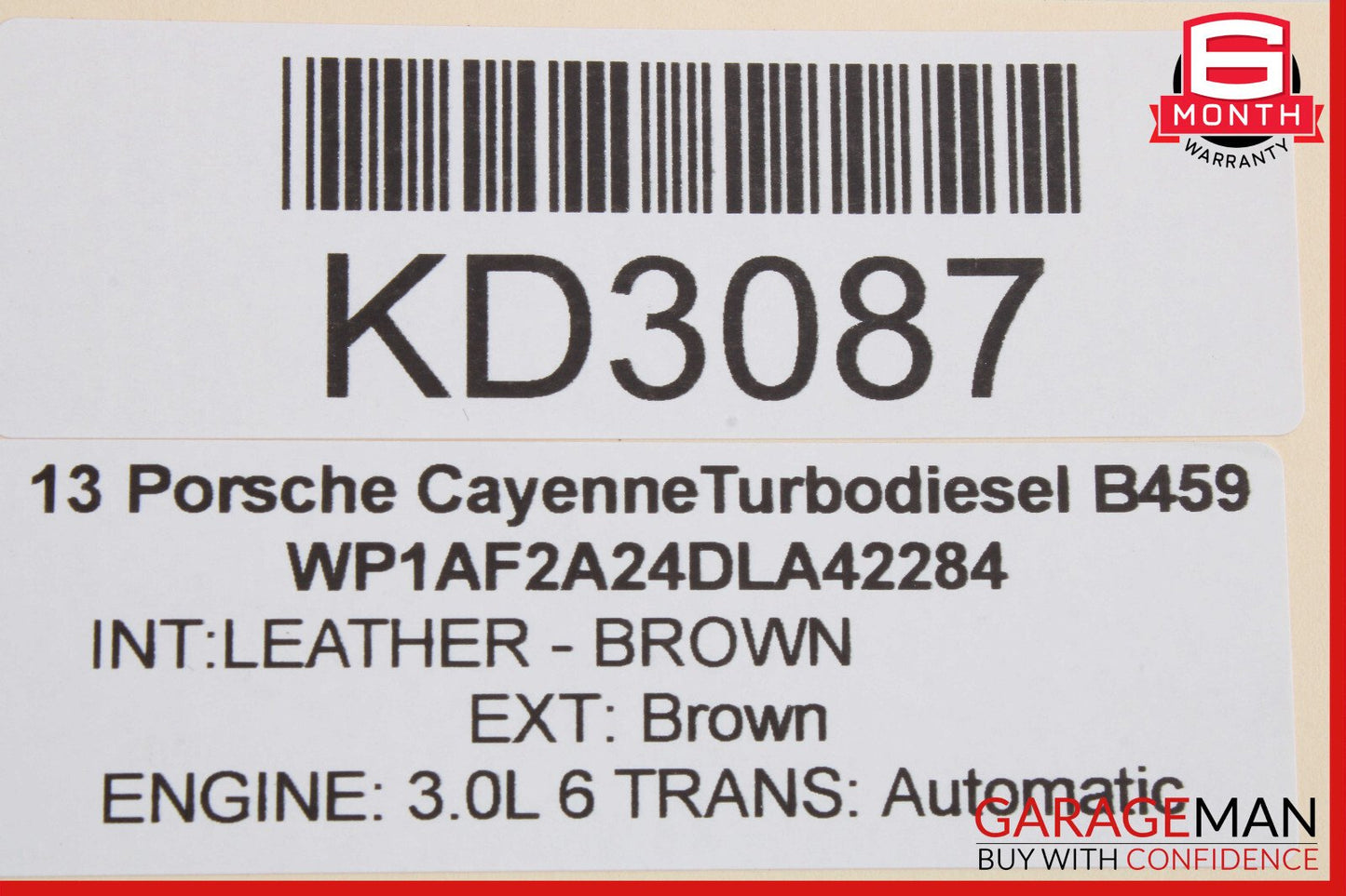 11-14 Porsche Cayenne 958 Front Right Side Shock Absorber Spring OEM