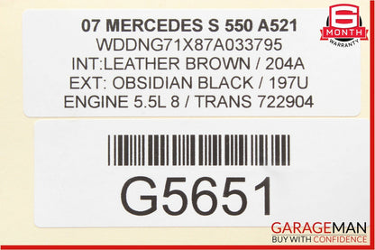 07-13 Mercedes W221 S550 CL550 Front Left Side Dash AC A/C Air Vent Trim Black
