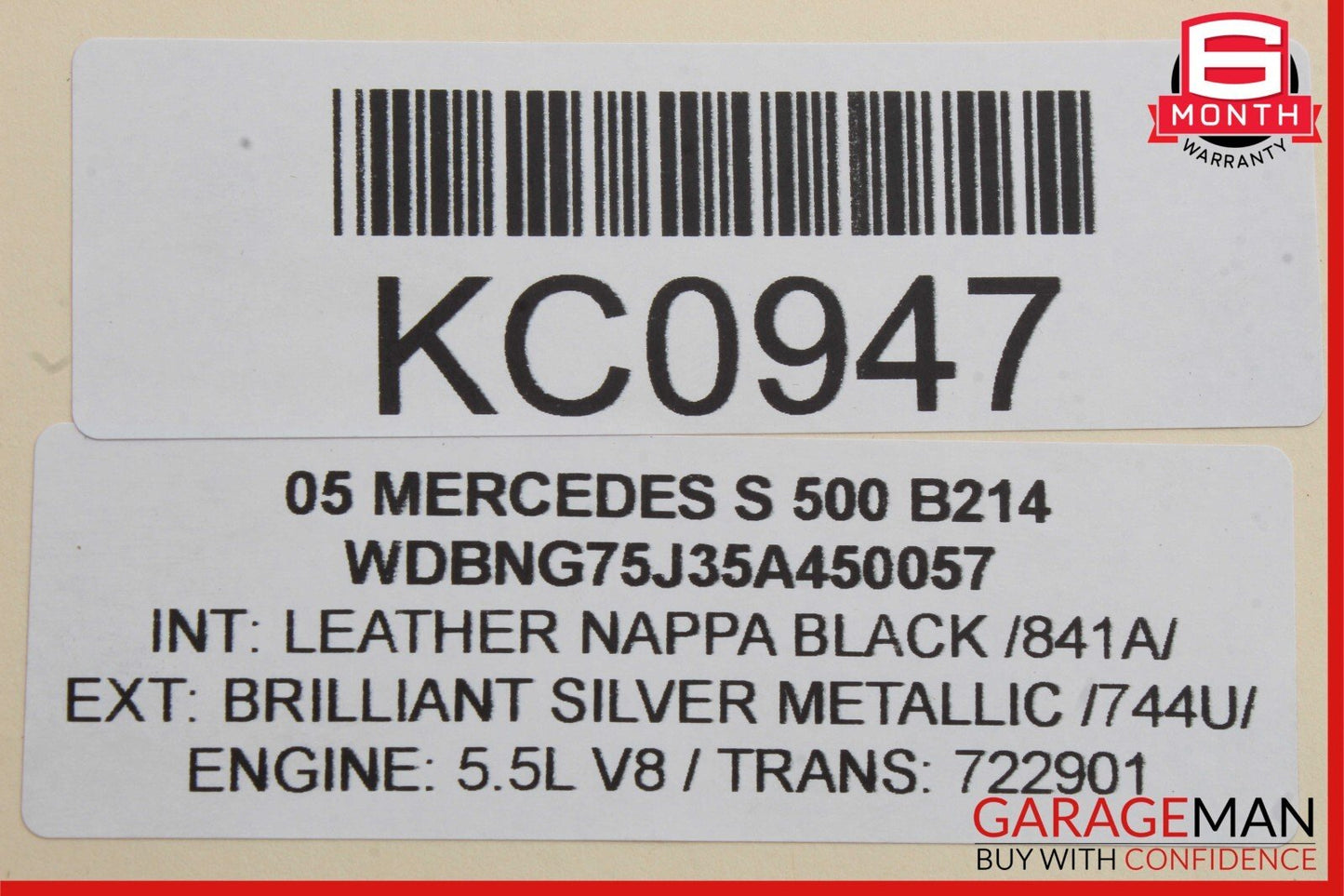 00-06 Mercedes W220 S500 S430 S55 AMG Rear Door Audio Sound Speaker Set of 2 Pc