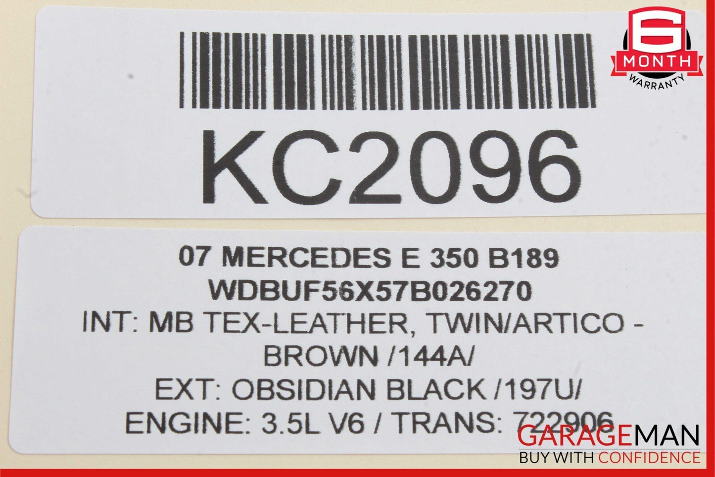 Mercedes W203 C230 S550 E350 Front Right Side Engine Timing Chain Cover Plate