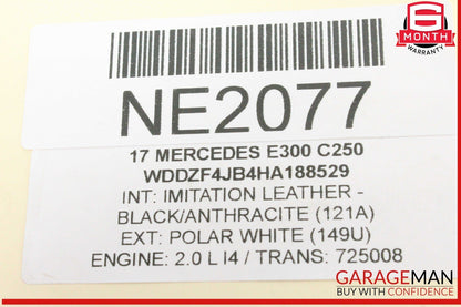 15-18 Mercedes W213 E300 C300 Lower Engine Oil Pan 2740101702 OEM