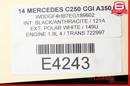 08-14 Mercedes W204 C250 C350 Rear Right Door Control Module 2189001501 OEM