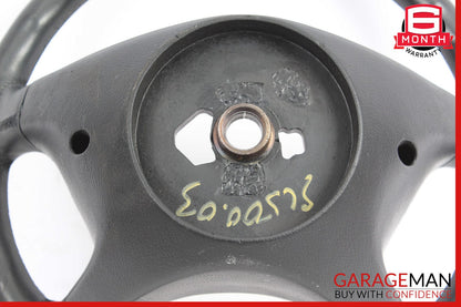 03-09 Mercedes R230 SL500 CLK350 Driver 4 Spoke Steering Wheel Leather Black OEM
