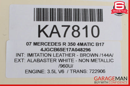 06-13 Mercedes W164 ML350 GL450 Front Left Driver Side Door Control Module OEM