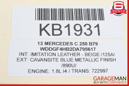 12-14 Mercedes W204 C300 C63 A/C Climate Temperature Heater Switch Control Beige