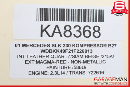 01-04 Mercedes R170 SLK230 Front Right Passenger Side Exterior Door Handle OEM