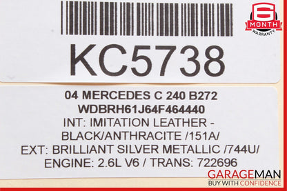 01-07 Mercedes W203 C240 C350 Rear Right Door Window Regulator Motor Unit OEM