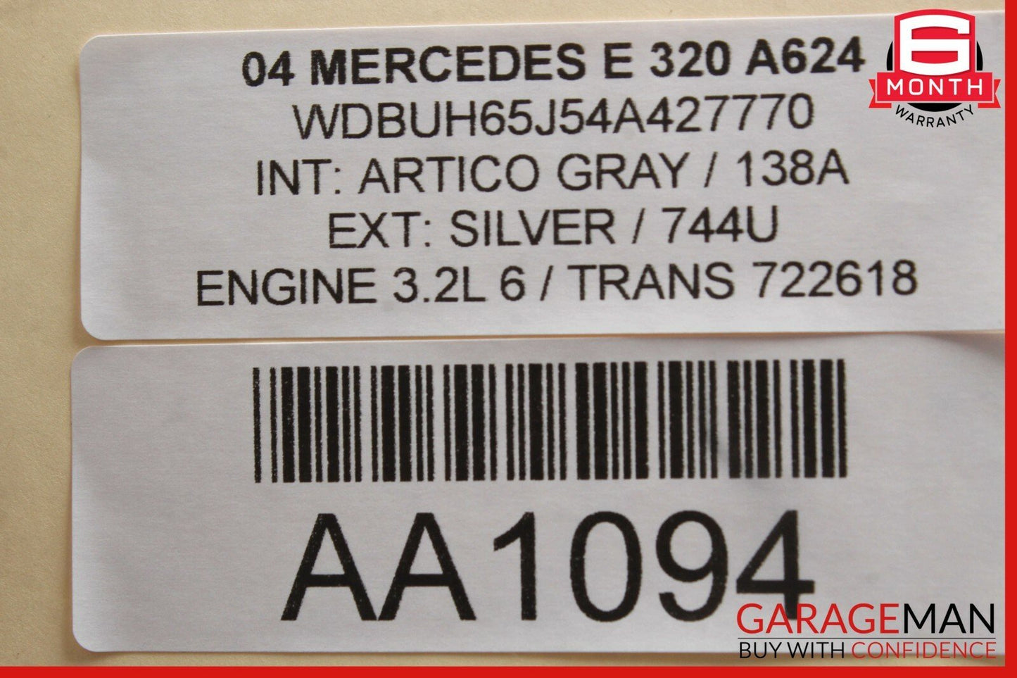 03-09 Mercedes W211 E320 E500 E55 AMG Front Left Side Door Control Module Unit