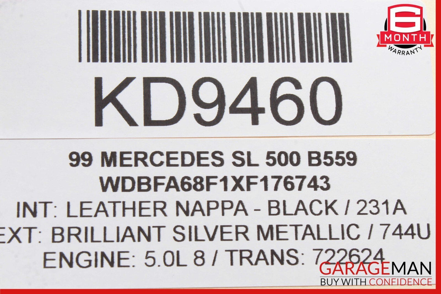 99-02 Mercedes R129 SL500 SL600 Steering Column Tempomat Switch Control Arm