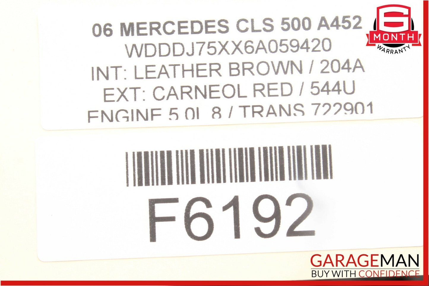 06-11 Mercedes W219 CLS500 CLS55 AMG Rear Right Door Control Module 2198200326