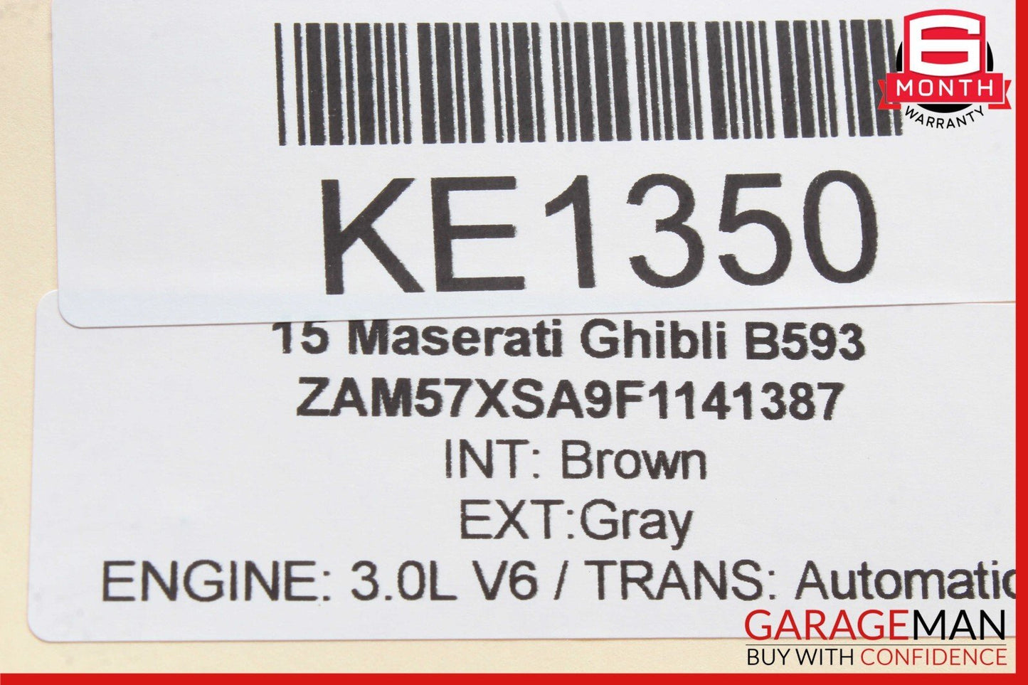 14-21 Maserati Ghibli Front Left Side Exterior Door Handle Assembly OEM