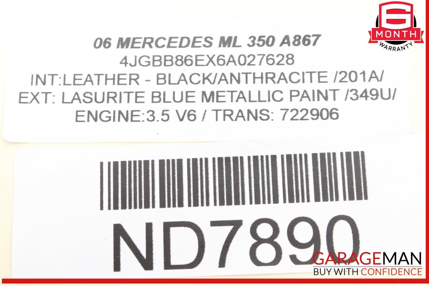06-12 Mercedes W164 ML350 Trunk Lid Tailgate Hydraulic Pump Motor Cylinder OEM
