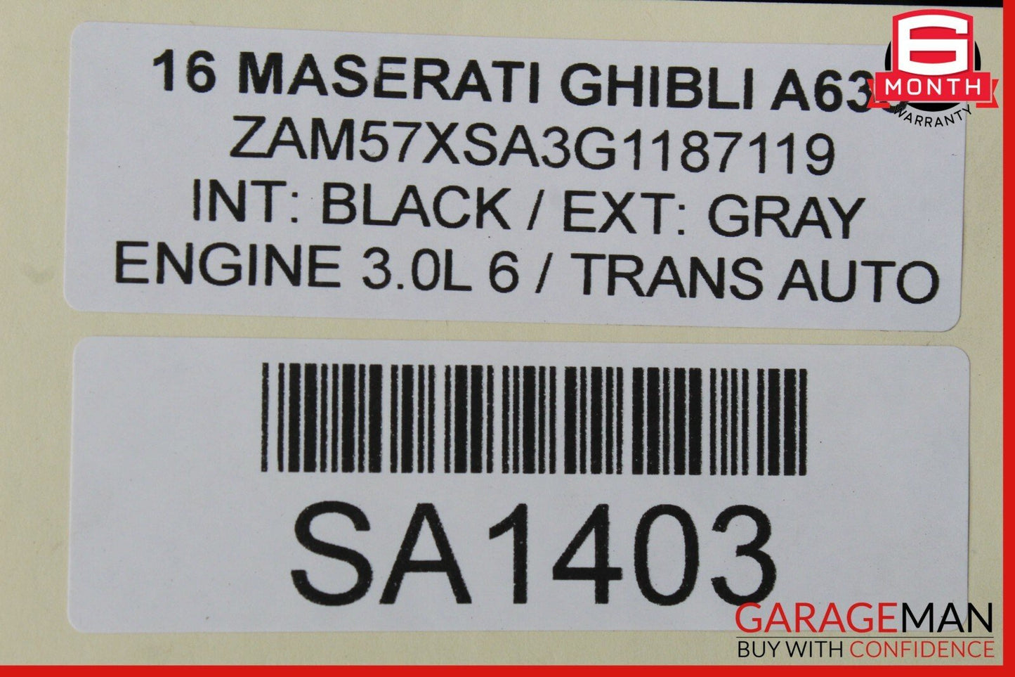 14-17 Maserati Ghibli Main Engine Motor Harness Wires Wiring Assembly 670003795