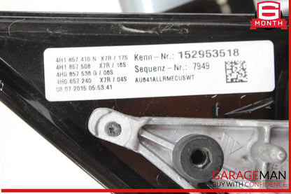 11-18 Audi A8 S8 Front Right Side Door Rear View Mirror Gray w/ Camera OEM