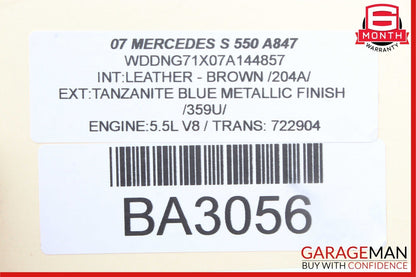 07-14 Mercedes W221 S63 AMG S550 Front Right Keyless Go Door Lock Latch Actuator